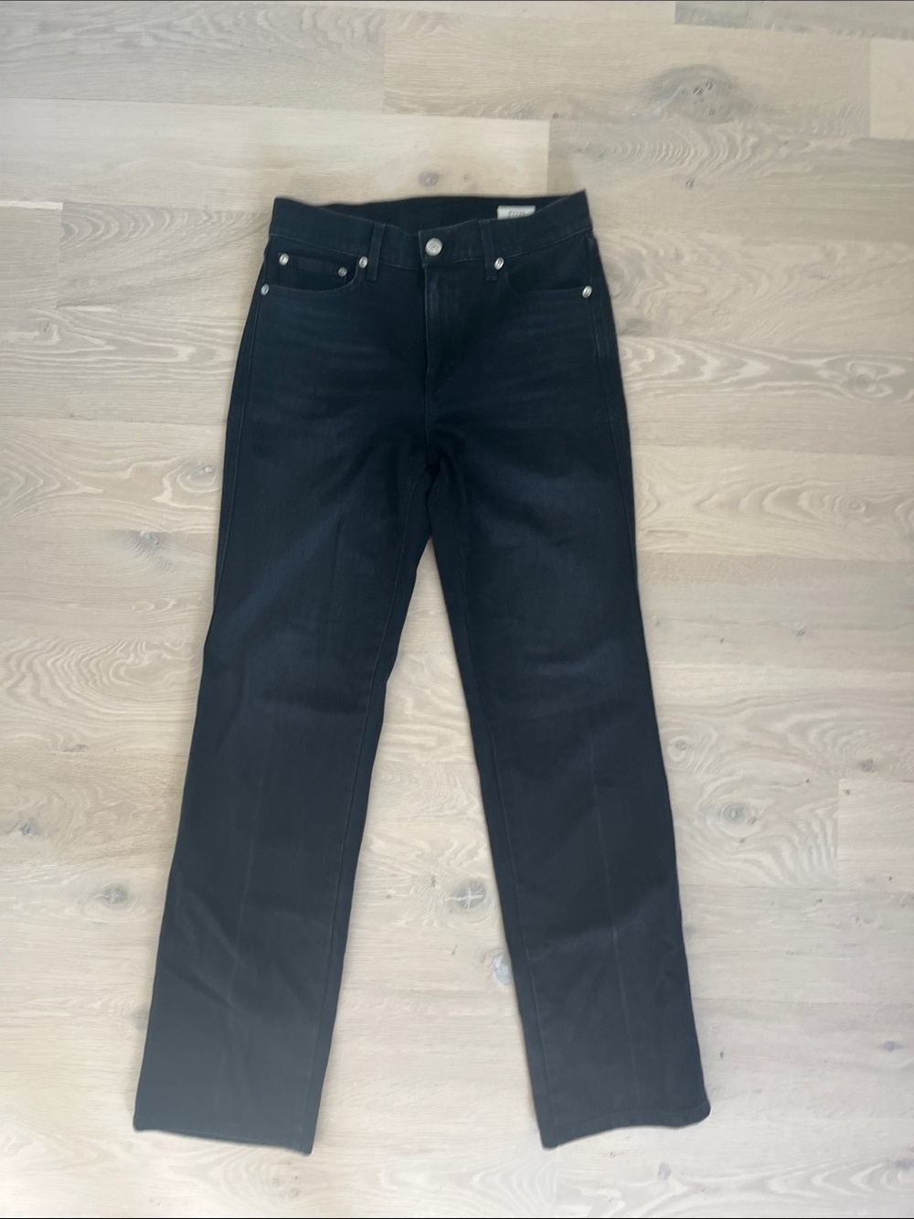 AYR Black Straight-Leg Jeans